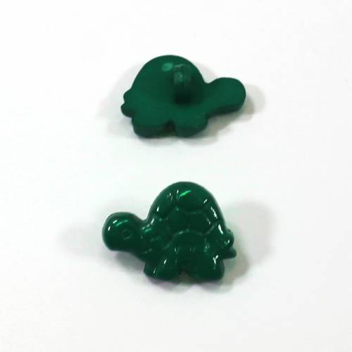Kinderknopf Schildkröte grün