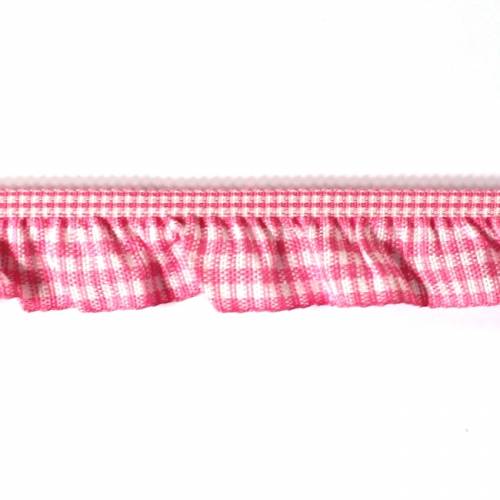 rosa Rüschenband elastisch