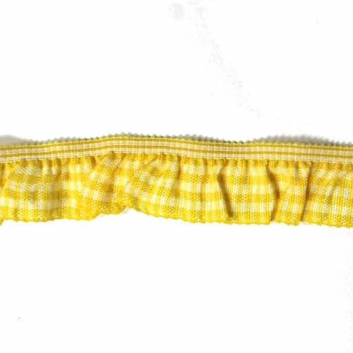 gelbes Rüschenband elastisch