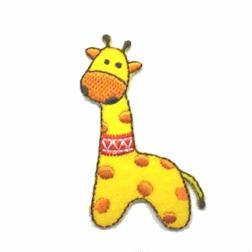 Gelbe Giraffe Applikation, Bügelbild 